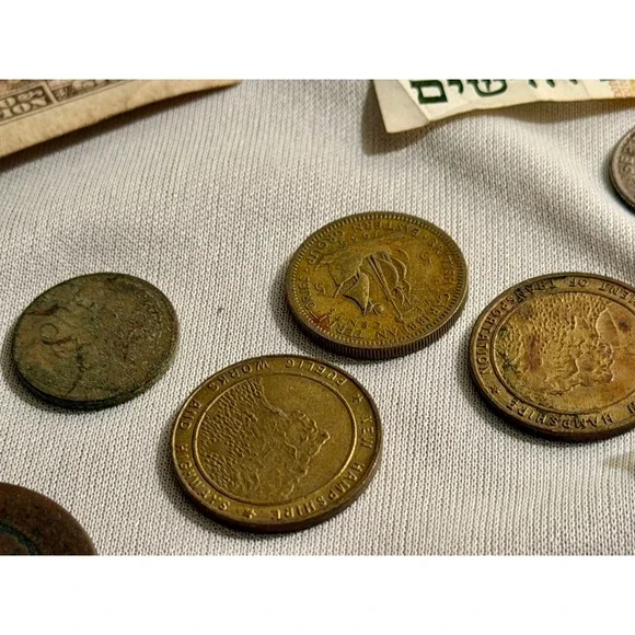 Vintage International Currency Lot  Israel Banknotes 1916 Penny 1962 Stamp - Picture 11 of 16